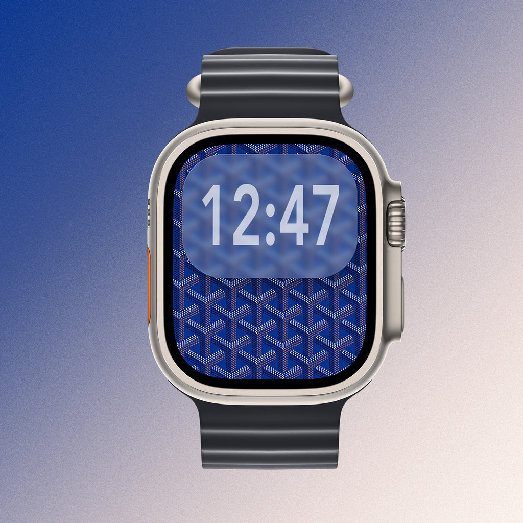 Blue Monogram – Apple Watch Wallpaper
