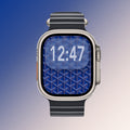 Blue Monogram – Apple Watch Wallpaper