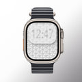 Grey Monogram – Apple Watch Wallpaper