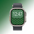Green Monogram – Apple Watch Wallpaper