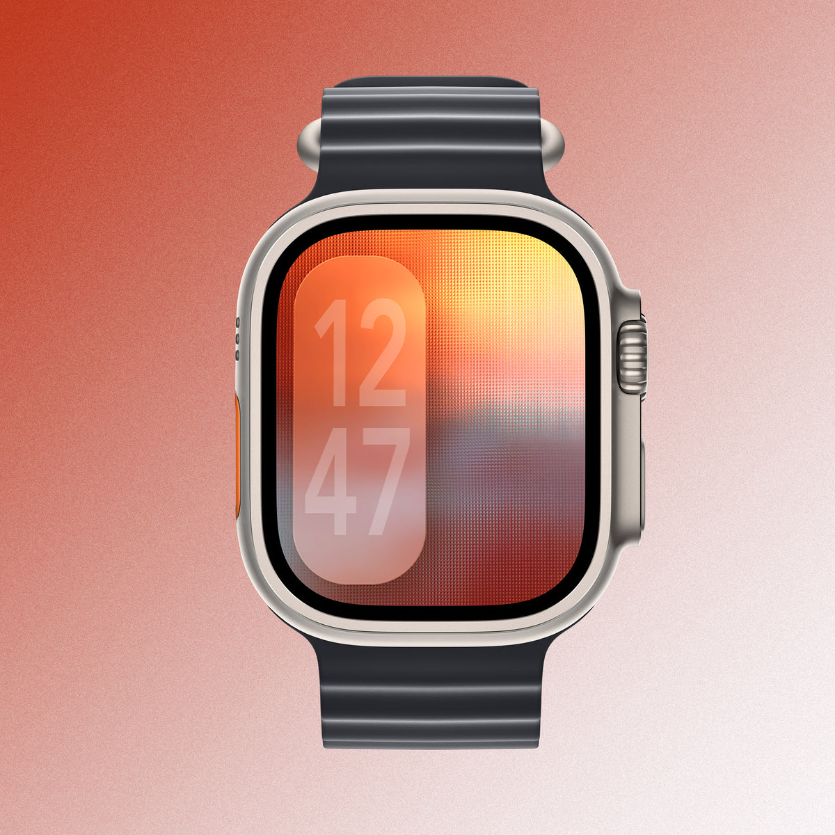 Minimal Orange – Apple Watch Wallpaper