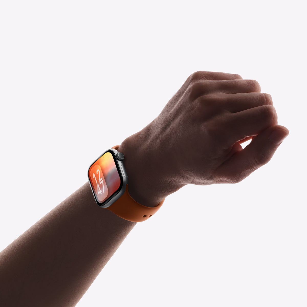 Minimal Orange – Apple Watch Wallpaper