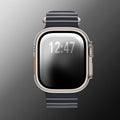 Minimal Black II – Apple Watch Wallpaper