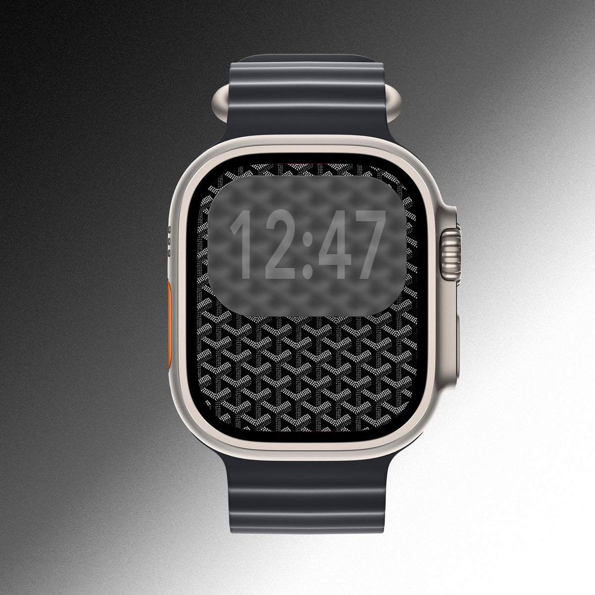 Black Monogram – Apple Watch Wallpaper
