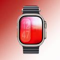 Minimal Dark Red – Apple Watch Wallpaper