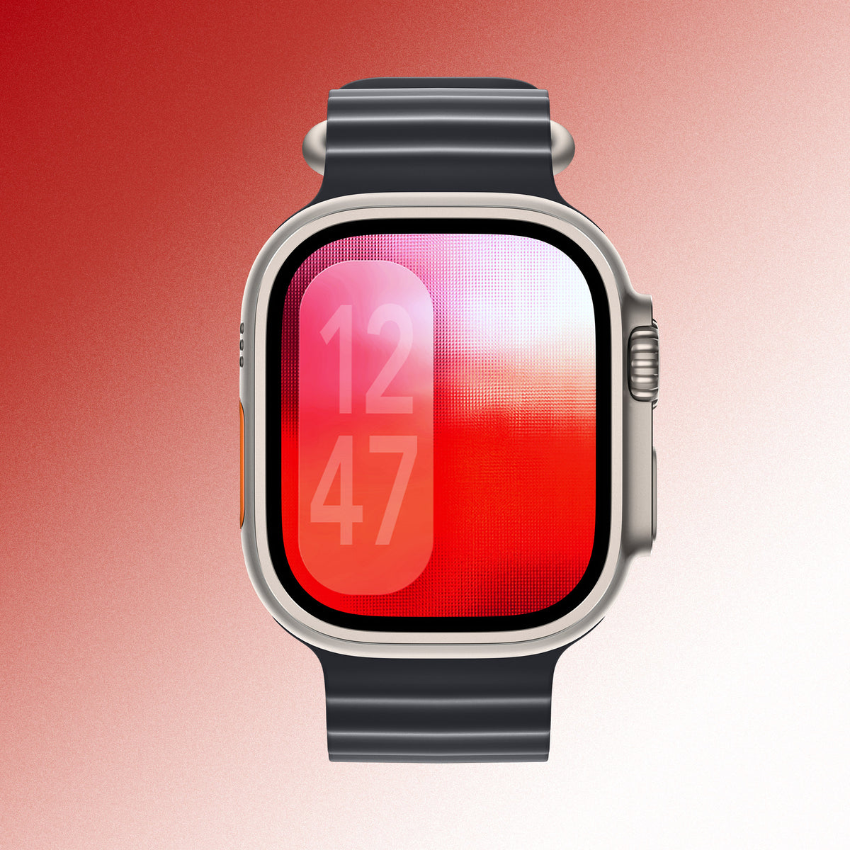Minimal Dark Red – Apple Watch Wallpaper
