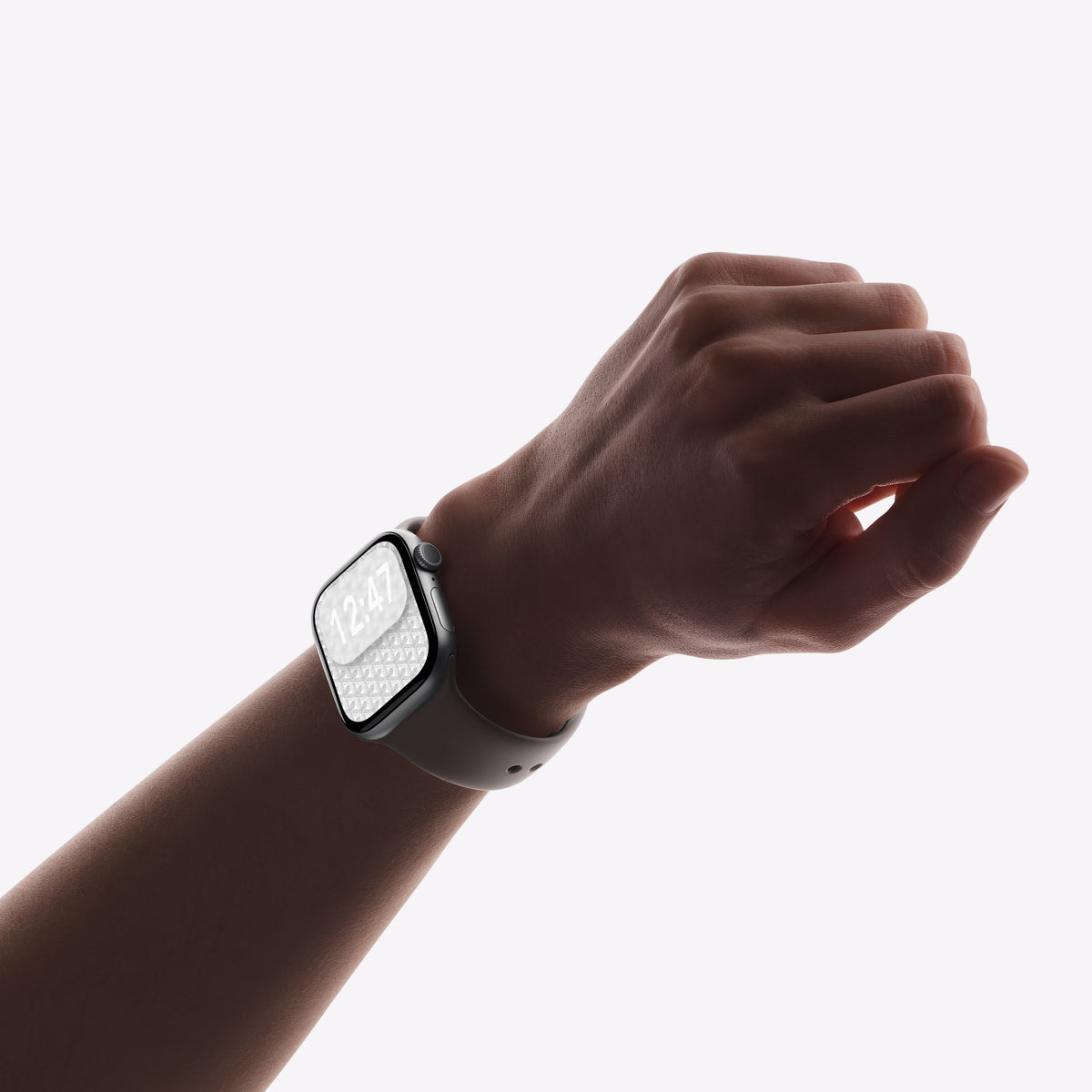 Grey Monogram – Apple Watch Wallpaper