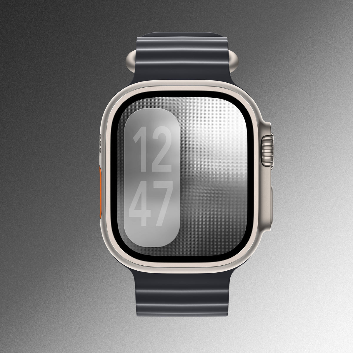 Minimal Silver – Apple Watch Wallpaper