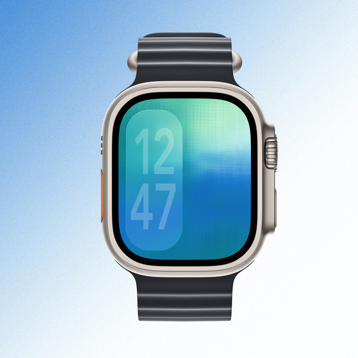 Minimal Aqua – Apple Watch Wallpaper