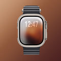 Minimal Orange II – Apple Watch Wallpaper