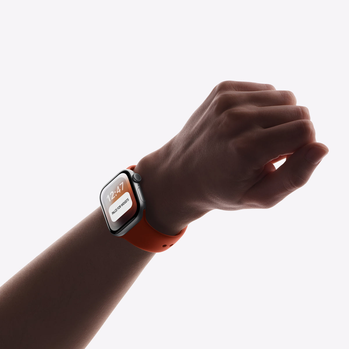 Minimal Orange II – Apple Watch Wallpaper