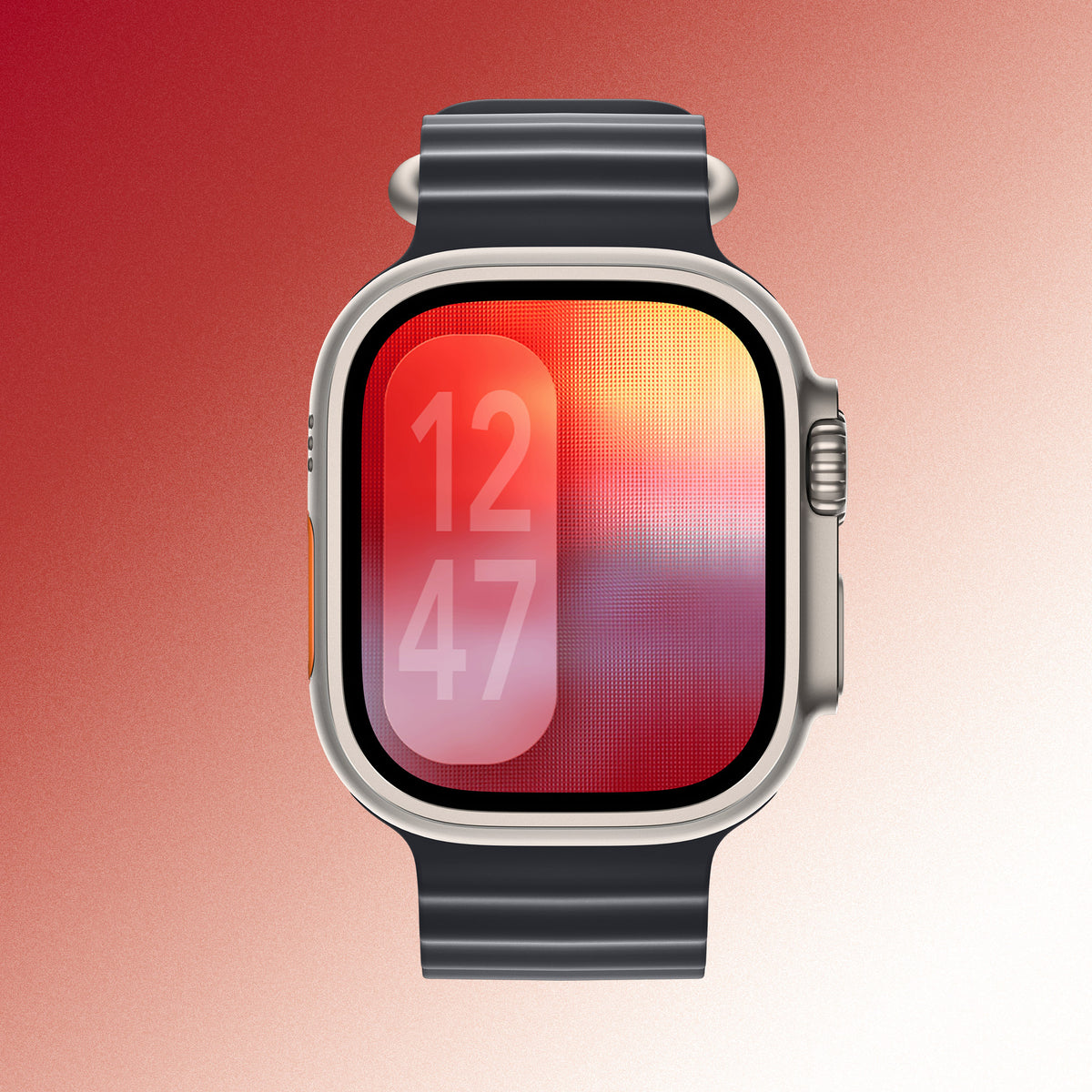 Minimal Red – Apple Watch Wallpaper