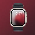 Minimal Red II – Apple Watch Wallpaper